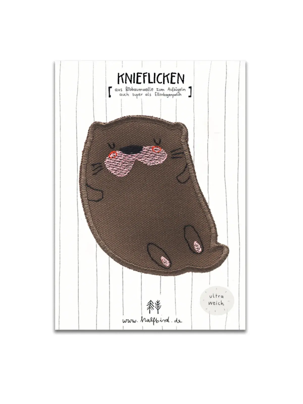 Patch / Aufnäher - Knieflicken Otter – Bild 3